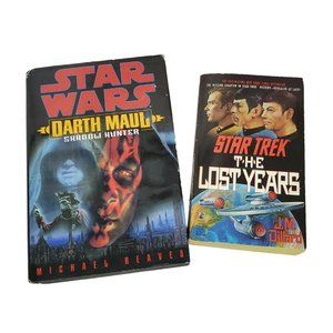 Star Wars Darth Maul & Star Trek The Lost Years Book Bundle Sci Fi